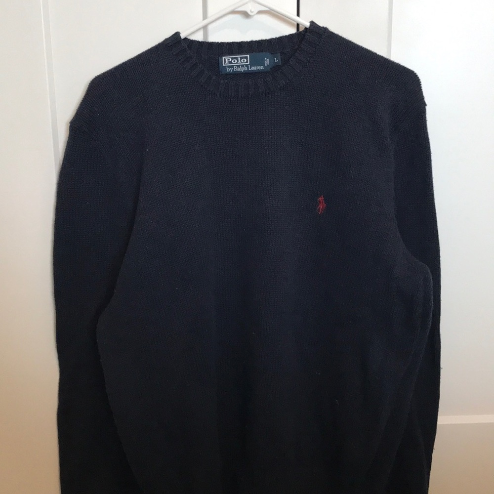 Navy Polo Sweater
